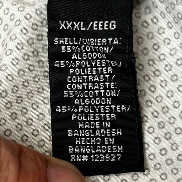 Tranquility & Mayhem 3XL Dress Shirt Geometric LS Roll-tab Button-Up Plus Size - Picture 14 of 16